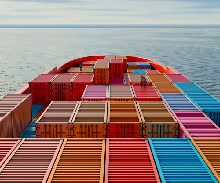 Cargo ship supply chain